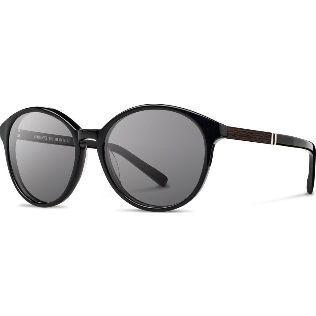 Shwood Bailey Acetate Sunglasses Black/Ebony/Grey – Sportique