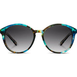 Shwood Bailey Acetate Sunglasses | Blue Opal & Ebony / Grey Fade Polarized WWAB2B2G2P