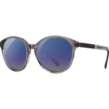 Shwood Bailey Acetate Sunglasses | Smoke/Ebony - Blue Flash Polarized WWAB2SEBB3P