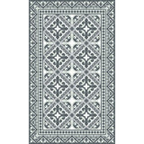 Beija Flor Fleur de Lys Floor Mat Runner | Grey