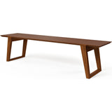Kalon Isometric Large Wood Bench | Black Walnut