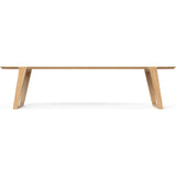 Kalon Isometric Large Wood Bench | White Oak