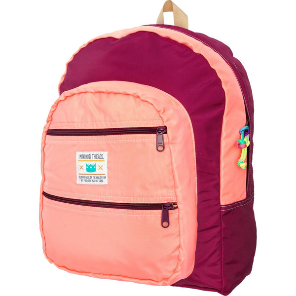 Mokuyobi Big Pocket Backpack | Coral/Berry