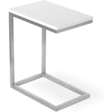 Gus* Modern Bishop End Table | White ECCTBISH-wh