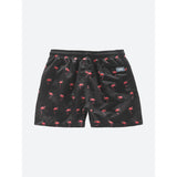 Oas Black Flamingo Swim Shorts
