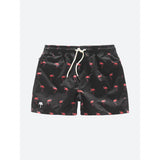 Oas Black Flamingo Swim Shorts