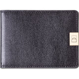 DUN Wallets Original Leather Bi-Fold Wallet| Black/Gold- DUN01BLG