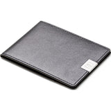 DUN Wallets Original Leather Bi-Fold Wallet | Black/Silver