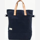 Blk Pine Classic Canvas & Leather Tall Tote Bag | Navy