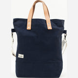 Blk Pine Classic Canvas & Leather Tall Tote Bag | Navy