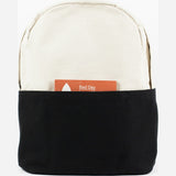 Blk Pine Canvas Utility Daypack Backpack | Natural/Black