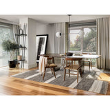 Revival Rugs Block Panel Flatweave Wool Rug | Charcoal