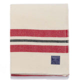 Faribault Cabin Throw | Bone White/Red