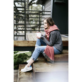 Faribault Ashby Twill Wool Scarf | Wedgewood 16866 16x72