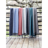 Faribault Ashby Twill Wool Scarf | Ink Blue 16842 16x72