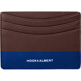 Hook & Albert Color Dipped Card Holder Wallet | Brown & Navy LCHCDBRN-NVY-OS