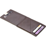 DUN Wallets Original Leather Bi-Fold Wallet | Brown/Gold- DUN01BRG