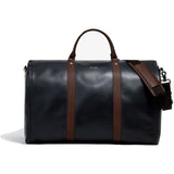 Hook & Albert Men's Garment Weekender Leather Bag | Black/Brown GWNPBK-BRN-LTH