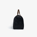 Hook & Albert Men's Garment Weekender Leather Bag | Black/Brown GWNPBK-BRN-LTH