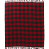 Faribault Buffalo Check Wool Throw | Red/Black 2241 50" x 60"