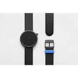 bulbul Ore 01 Men's Watch | Black Steel on Black Italian Leather