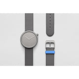 bulbul Ore 04 Men's Watch | Titanium Coated Steel on Grey Italian Leather