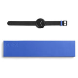 Bulbul Facette 01 Men's Watch | Matte Black Steel on Black Italian Leather