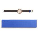 Bulbul Facette 03 Men's Watch | Matte Rose Golden Steel on Brown Italian Leather