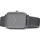 bulbul Oblong 04 Watch | Stone Grey Titanium on Grey Italian Leather OB04