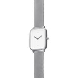 bulbul Oblong 06 Watch | Matte Steel on Milanese Mesh OB06
