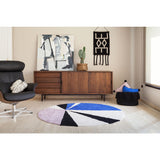 Lorena Canals Geometric Sapphire Washable Rug