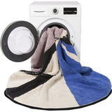 Lorena Canals Geometric Sapphire Washable Rug