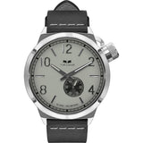 Vestal Canteen Italia Watch | Black/Silver/Marine/Italian Leather CNT3L03