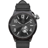 Vestal Canteen Italia Watch | Black/Gun/Italian Leather CNT3L04