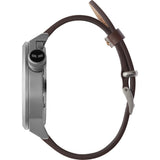 Vestal Canteen Italia Watch | Cordovan/Silver/Metallic White/Italian Leather CNT3L05