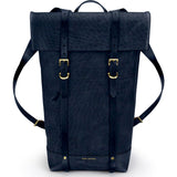 Ezra Arthur Keystone Rucksack Backpack | Navy & Brass
