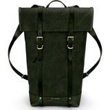 Ezra Arthur Keystone Rucksack Backpack | Green & Brass