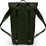 Ezra Arthur Keystone Rucksack Backpack | Green & Brass
