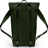 Ezra Arthur Keystone Rucksack Backpack | Green & Nickel