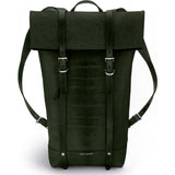 Ezra Arthur Keystone Rucksack Backpack | Green & Nickel