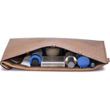 Ezra Arthur Flat Leather Dopp Kit | Whiskey