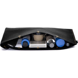 Ezra Arthur Flat Leather Dopp Kit | Jet Top Stitch