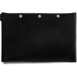 Ezra Arthur Flat Leather Dopp Kit | Jet Black