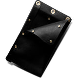 Ezra Arthur Flat Leather Dopp Kit | Jet Black