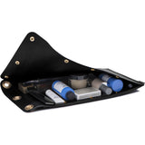 Ezra Arthur Flat Leather Dopp Kit | Jet Black