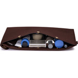 Ezra Arthur Flat Leather Dopp Kit | Malbec