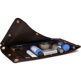 Ezra Arthur Flat Leather Dopp Kit | Malbec