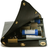 Ezra Arthur Flat Leather Dopp Kit | Green