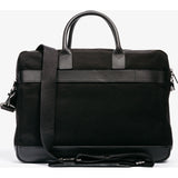 Hook & Albert Canvas Casual Briefcase | Black CBRFCNV-BLK-OS