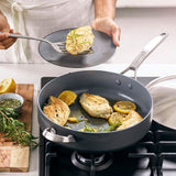 GreenPan Paris Pro Collection 11 Piece Set, 8" Open Frypan, 9.5" Open Frypan, 11" Open Frypan, 3QT Covered Sauté Pan, 1.5QT Covered Sauce Pan, 3QT Covered Sauce Pan, 5.5QT Covered Casserole